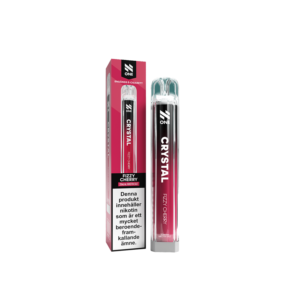 N One Crystal Mesh - Fizzy Cherry - Engångs Vape - 20mg