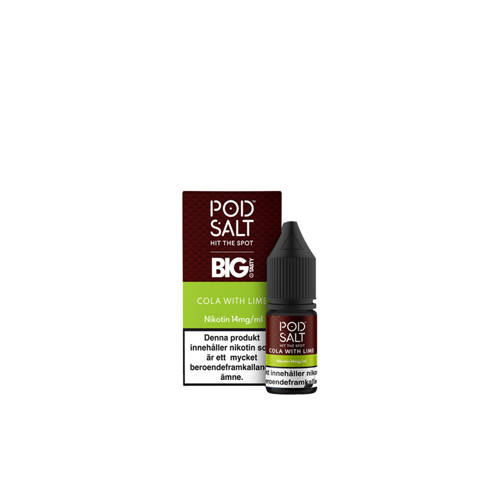 Pod Salt Fusion – Cola With Lime – 10ml E-Juice – 14mg Saltnikotin